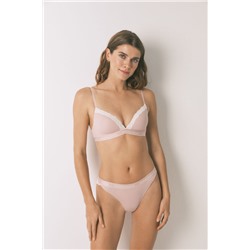 Sujetador triangular CHARMING algodón rosa