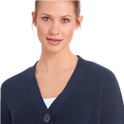 Damen Strickjacke mit großen Knöpfen
