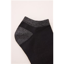 Calcetines cortos negros lurex