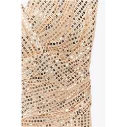 SEQUINNED MIDI DRESS