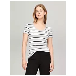 Stripe V-Neck Favorite T-Shirt