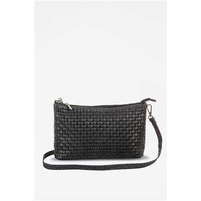 Bandolera de piel Zia - Gris