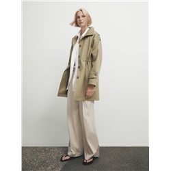 Parka botones cintura ajustable