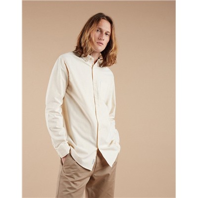 Pocket Striped Oxford Shirt, Men, Yellow