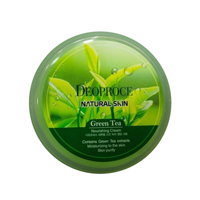 DEOPROCE NATURAL SKIN GREENTEA NOURISHING CREAM  Питательный крем для лица и тела с экстрактом зелёного чая 100г