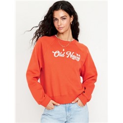 Vintage Crew-Neck Logo-Graphic Sweatshirt