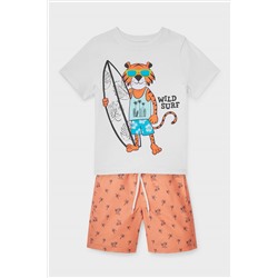 Set - Kurzarmshirt und Shorts - 2 teilig - Bio-Baumwolle