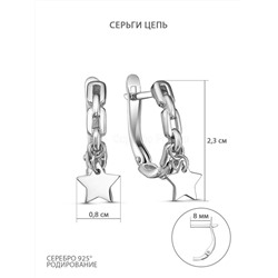 Кольцо из серебра родированное 925 пробы 510-10-450р