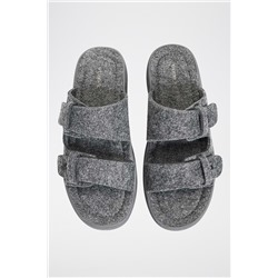 Sandalias con plataforma Gris jaspeado