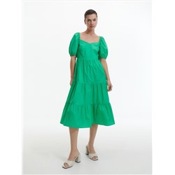 Baumwollkleid mit Rüschen