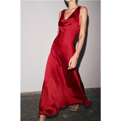 ZW COLLECTION LONG SATIN DRESS