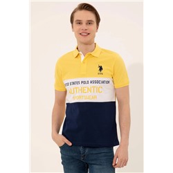 Erkek Açık Sarı Polo Yaka Tişört