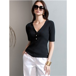 Джемпер тонкой вязки из вискозы с нейлоном