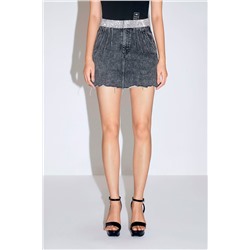 Minifalda vaquera Negro