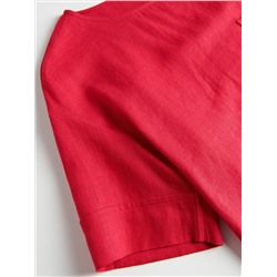 Bluse aus Leinenmischung