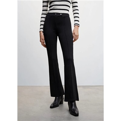 Pantalón flare botones -  Mujer | MANGO OUTLET Melilla