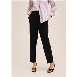 Pantalón recto cintura elástica -  Mujer | MANGO OUTLET Melilla