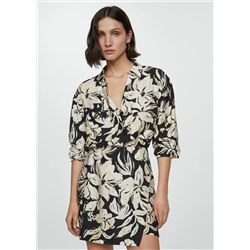 Vestido camisero flores