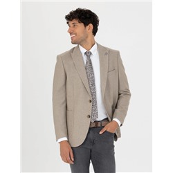 Bej Ekstra Slim Fit Blazer  Ceket