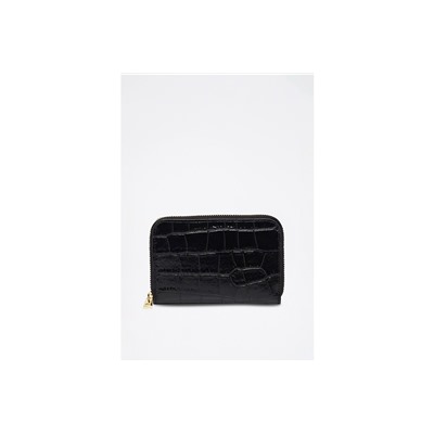 Cartera de piel Moni Negro
