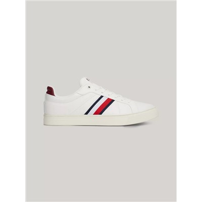 Signature Stripe Leather Court Sneaker