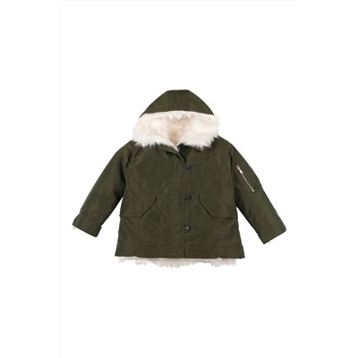 Chaqueta con capucha Verde oscuro