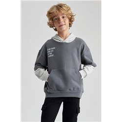 Defacto Erkek Çocuk Oversize Fit Kapüşonlu Sweatshirt A7284A823WN