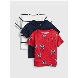 Pocket Short Sleeve T-Shirt (3-Pack)