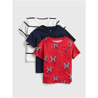 Pocket Short Sleeve T-Shirt (3-Pack)