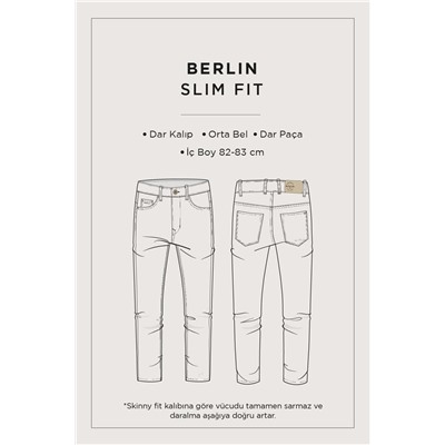 Gri Eskitme Yıkamalı Likralı Slim Fit Dar Kesim Jean Pantolon