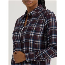 Women's Western Plaid Snap Shirt
