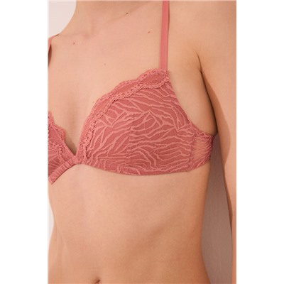 Sujetador CHARMING microfibra print cebra rosa