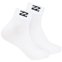 Billabong Unisex Quarter Socken 3 Paar weiß BG-19 QUARTER