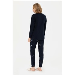 Kadın Lacivert Pijama Takımı