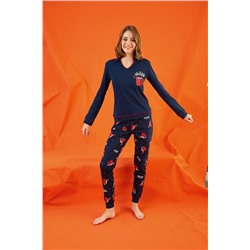 Sevim 13250 Baskılı Pijama Takım
