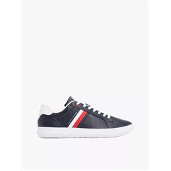 Stripe Leather Cupsole Sneaker