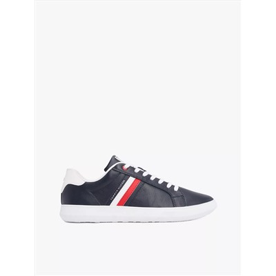 Stripe Leather Cupsole Sneaker