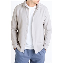 Camisa regular fit - Gris