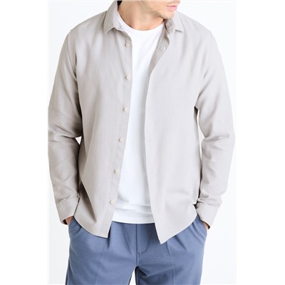 Camisa regular fit - Gris
