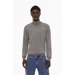 High neck knit jumper