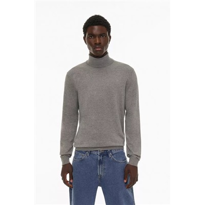 High neck knit jumper