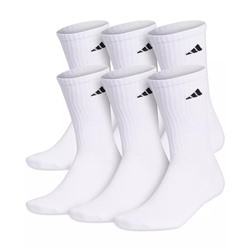 ADIDAS Men's Cushioned Athletic 6-Pack Crew Socks