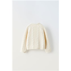 KNIT CARDIGAN WITH BOWS