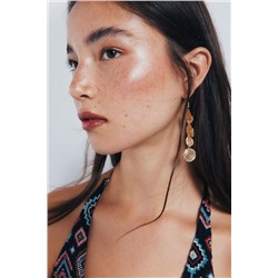 Pendientes monedas cascadas