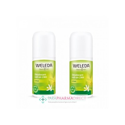 Weleda Citrus Déodorant Roll-On 24H BIO 2x50mlLot  × 2