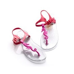 Сандалии Zhoelala Seahorse (прозрачный с шиммером+розовый+фуксия)/ Zhoelala Seahorse (shimmer+pink+magenta)