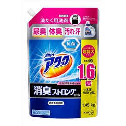 KAO Гель для стирки KAO Attack DEO 24h Deodorant Strong Gel цветного и черного белья, устранения стойких неприятных запахов, аромат свежих трав, 1450 гр. сменная упаковка с крышкой