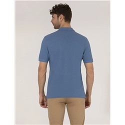 Koyu Mavi Regular Fit Polo Yaka Basic Tişört