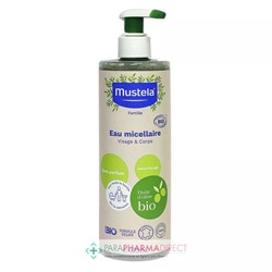 Mustela Eau Micellaire Sans Parfum Huile Olive Bio 400ml