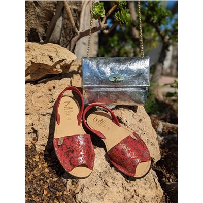 AB.ZAPATOS · 320-94+PELLE-007-17 plata АКЦИЯ